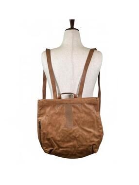Brand New Thirty-One High Street Backpack Caramel Distressed Pebble with "T"